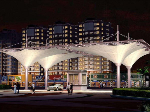 商業(yè)廣場(chǎng)膜結(jié)構(gòu)